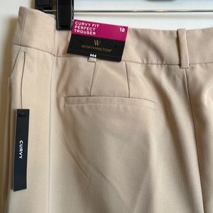 NWT Worthington Curvy Fit Perfect Trouser, Sz 12